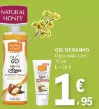 E.Leclerc Natural honey - gel de banho promoção