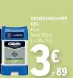 E.Leclerc Gillette - desodorizante gel promoção