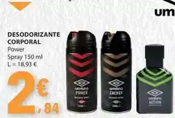 E.Leclerc Umbro - desodorizante corporal promoção