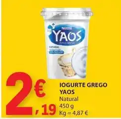 E.Leclerc Yaos - iogurte grego yaos promoção