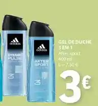 E.Leclerc Adidas - gel de duche 3 em 1 promoção