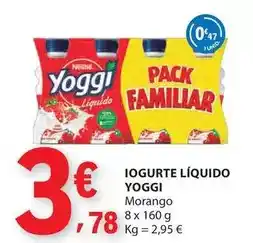 E.Leclerc Yoggi - iogurte liquido promoção