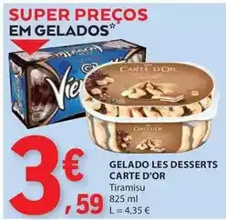 E.Leclerc Carte d'or - gelado les desserts promoção