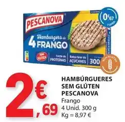E.Leclerc Pescanova - hamburgueses sem gluten promoção