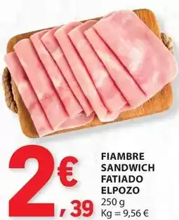 E.Leclerc Elpozo - fiambre sandwich fatiado promoção