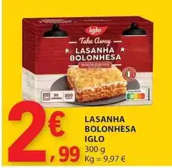 E.Leclerc Iglo - lasanha bolonhesa promoção