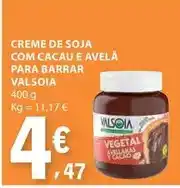 E.Leclerc Valsoia - creme de soja com cacau e avela para barrar promoção