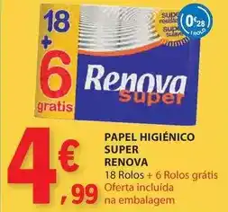 E.Leclerc Renova - papel higienico super promoção