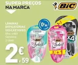E.Leclerc Bic - laminas depilatórias descartaveis promoção
