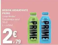 E.Leclerc Prime - bebida hidratante lima-limao/ framboesa azul promoção