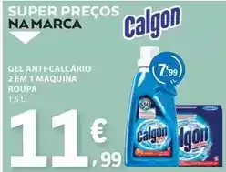 E.Leclerc Calgon - gel anti-calcário 2 em 1 maquina roupa promoção