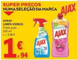 E.Leclerc Ajax - spray limpa vidros promoção