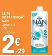 E.Leclerc Nan - leite de transição nan promoção