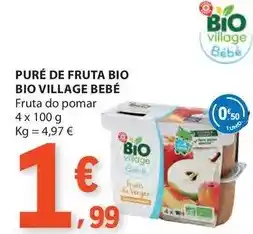 E.Leclerc Bébé confort - pure de fruta bio bio village promoção