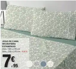 E.Leclerc Dim - jogo de cama microfibra estampado promoção