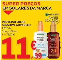 E.Leclerc Garnier - protetor solar sensitive advanced promoção
