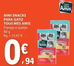E.Leclerc Tous - mini snacks para gato promoção