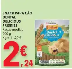 E.Leclerc Friskies - snack para cao dental delicious promoção