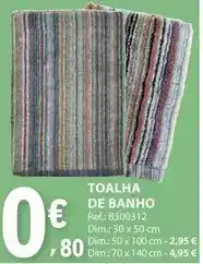 E.Leclerc Dim - toalha de banho promoção