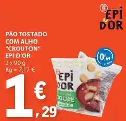 E.Leclerc com - pão tostado com alho promoção