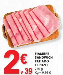 E.Leclerc Fiambre sandwich fatiado elpozo promoção
