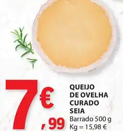 E.Leclerc Queijo de ovelha curado seia barrado promoção
