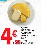 E.Leclerc Queijo de ovelha curado amanteigado seia promoção