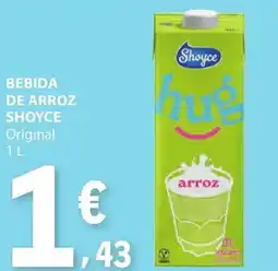 E.Leclerc Bebida de arroz shoyce original promoção