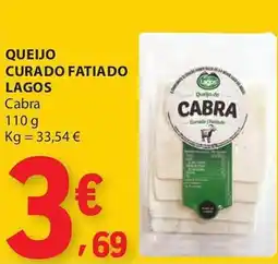 E.Leclerc Queijo curado fatiado lagos cabra promoção