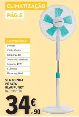 E.Leclerc Ventoinha pe alto blaupunkt promoção