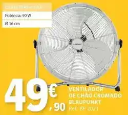 E.Leclerc Bp - ventilador de chão cromado promoção