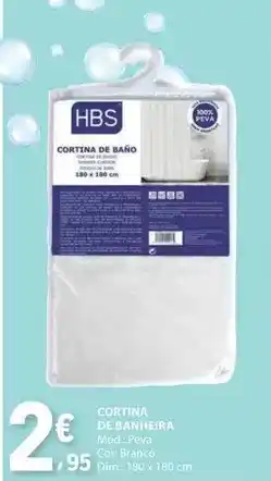 E.Leclerc Dim - cortina de banheira promoção