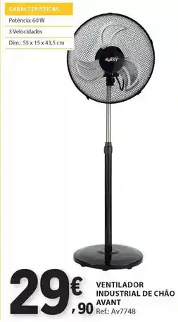 E.Leclerc Dim - ventilador industrial de chão avant promoção