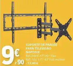 E.Leclerc Suporte de parede para televisão napofix promoção