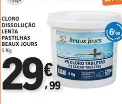 E.Leclerc Beaux jours - cloro dissolução lenta pastilhas jours promoção