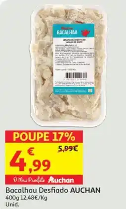 Minipreço Bacalhau Desfiado AUCHAN promoção