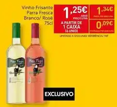 Recheio Vinho frisante promoção