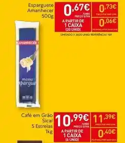 Recheio Amanhecer - café em grão promoção