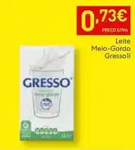 Recheio Gresso - leite meio-gordo promoção