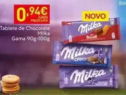 Recheio Milka - tablete de chocolate promoção