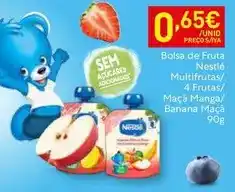 Recheio Nestlé - bolsa de fruta multifrutas/ 4 frutas/ maça manga/ banana maçã promoção