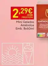Recheio Mini - gelados amêndoa emb. 8x60ml promoção