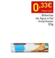 Recheio Amanhecer - bolachas de água e sal promoção