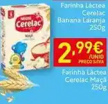 Recheio Cerelac - farinha láctea banana laranja promoção