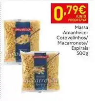 Recheio Amanhecer - massa cotovelinhos/ macarronete/espirais promoção