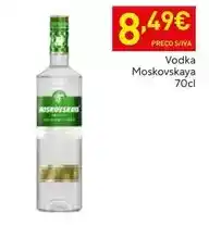 Recheio Moskovskaya - vodka promoção