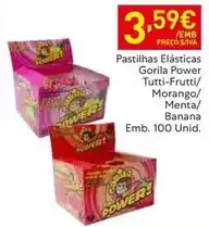 Recheio Gorila - pastilhas elásticas promoção