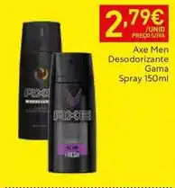 Recheio Axe - men desodorizante gama spray promoção