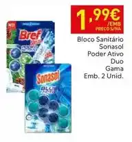 Recheio Bref - bloco sanitário poder ativo duo gama promoção