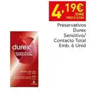 Recheio Durex - preservativos sensitivo promoção